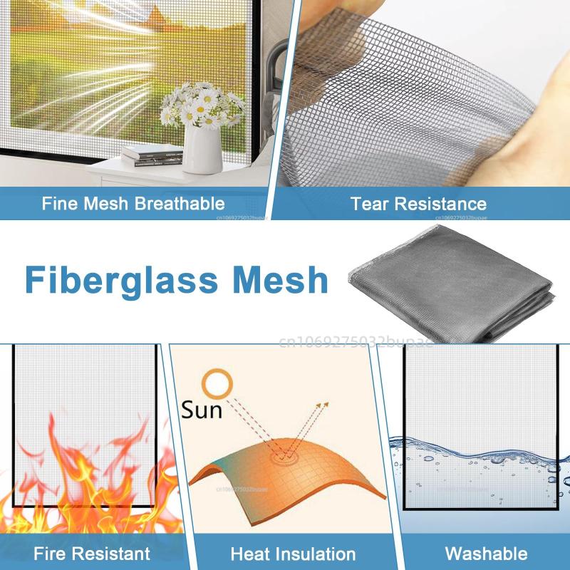 Anti Mosquito Net Indoor Insect Fly Mosquito Mesh Screen Curtain Home Protector Window Net High Quality Durable House Supplies