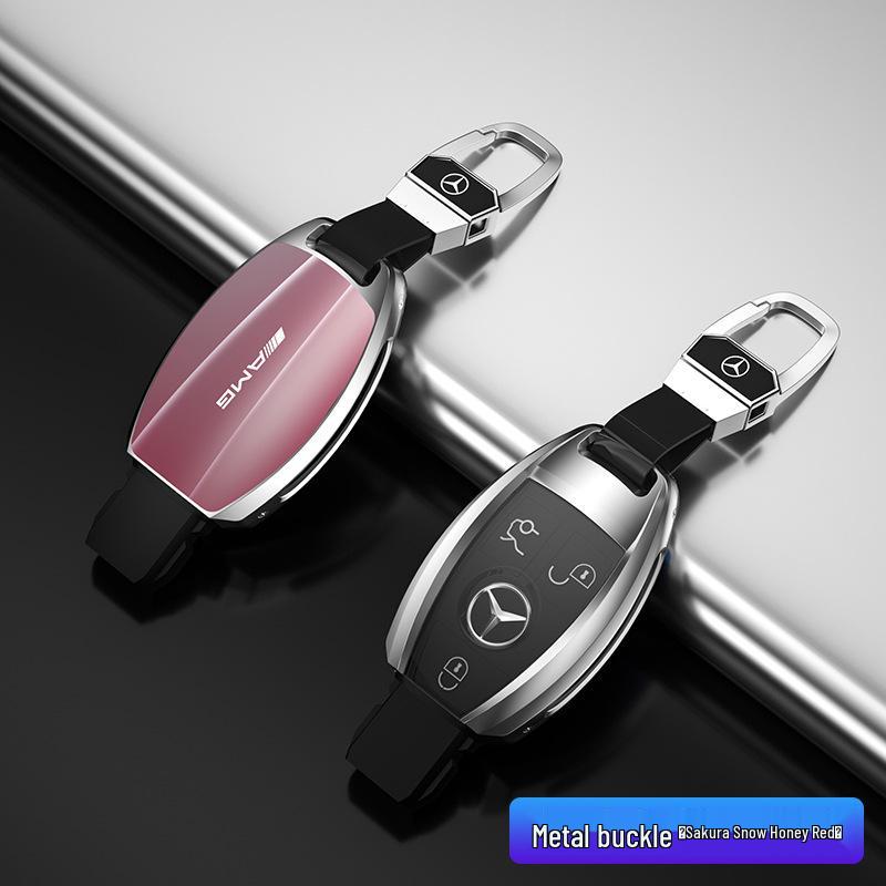 Kompatibelt nøkkelskall og deksel for Mercedes-Benz E-klasse, C-klasse, A200L, GLB, GLC260.