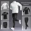 Ensemble de Fitness à Séchage Rapide en Soie Glacée pour Homme: T-shirt à manches courtes et débardeur pour la course à pied et le cyclisme en été