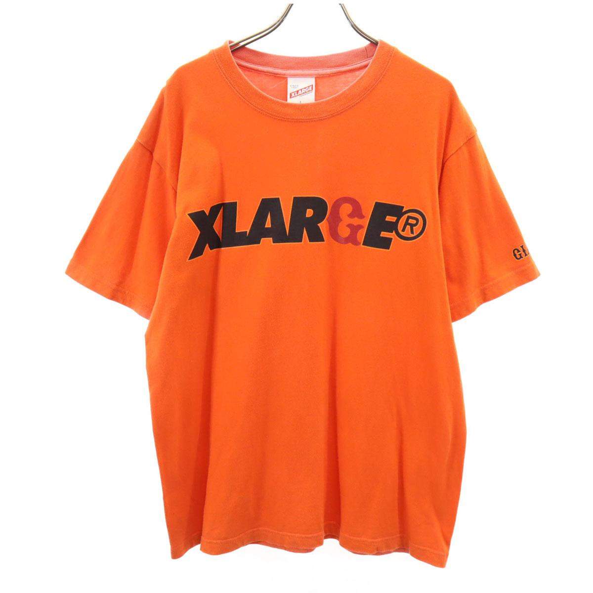 

XLARGE GIANTS Short sleeve T-shirt L Orange Men s Used