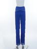 Pantaloni da Donna Latini Tango con Frange Vita Strass Strati Nappe Gamba Dritta per Cha-cha Rumba Allenamento Competizione Sala da Ballo