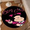 Mafa-lda Reading Under The Moonlight Round Rug for Livingroom,Bedroom, Palyroom, Chair Rug, Area Rug, Circle Carpet, Large Size Fan Christmas Gift