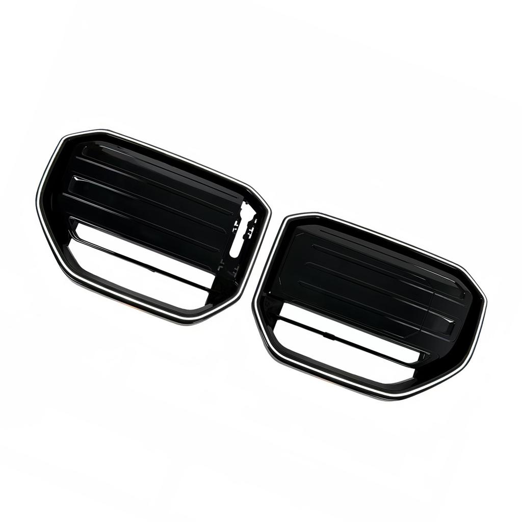 M50-Style Front Bumper Grill Grille Fit BMW X3 G45 2025+ Black W/LED Light