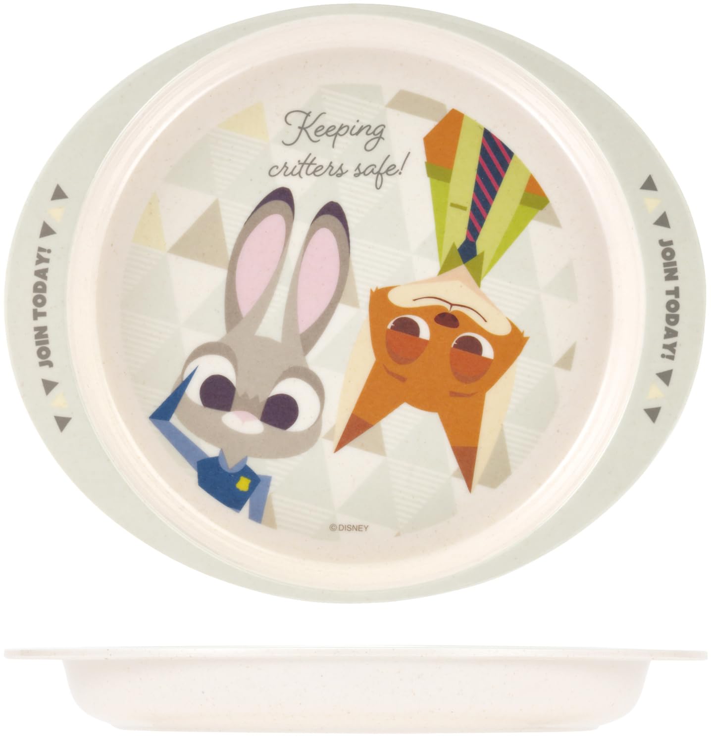 

Скейтбордист Меламиновая обеденная тарелка с бамбуковой посудомоечной машиной Disney Fiber, 350 мл, Безопасная, Зверополис, M36B-A