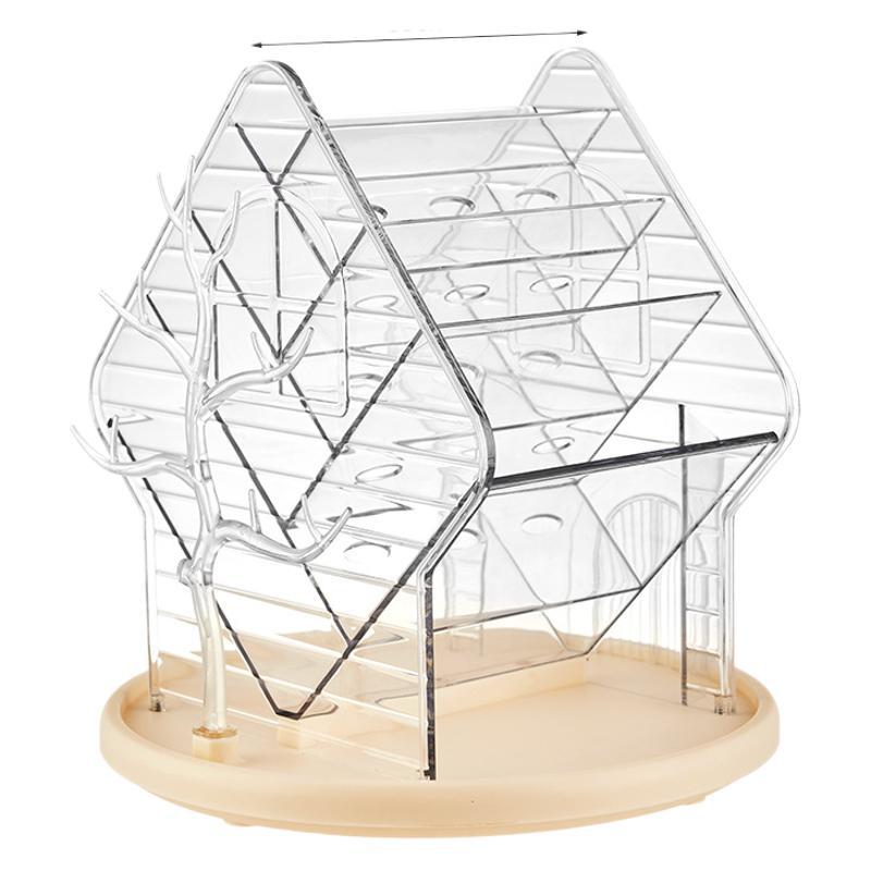 Luxury Cosmetics Storage Box Makeup Lipstick Organizer Rotating Dressing Table Cosmetics Storage Shelf Rack Large Capacity Home