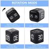 Gravity Sensing Digital Cube Timer 5/10/30/60min Rotation Timing Pomodoro Timer Custom Countdown 3 Volume Adjustable