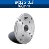 Wood Lathe Face Plate Steel Faceplate Flange with M33 x3.5mm 1"/8TPI M18 -2.5mm Thread Woodworking Turning Tools Accessories