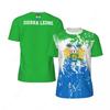 Fashion Sierra Leone Flag Graphic Football T Shirts For Men Summer Sports 3D National Emblem Printed T-shirts Loose Casual Tees