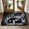 Linkin Park Design Crystal Velvet Rug Soft Decorative Mat for Bedroom Entrance