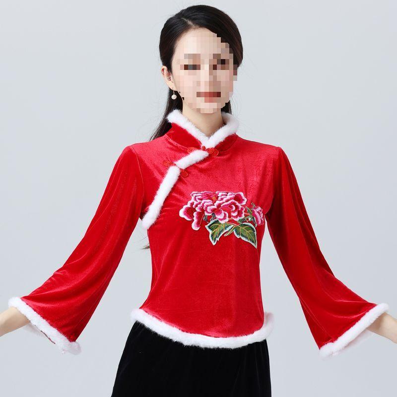 T5J Autumn/Winter Velvet Dancewear: Warm, Slimming Performance Costume