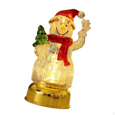 Lighted Christmas Statue Decoration Desktop Ornament Nightlight for Bedroom