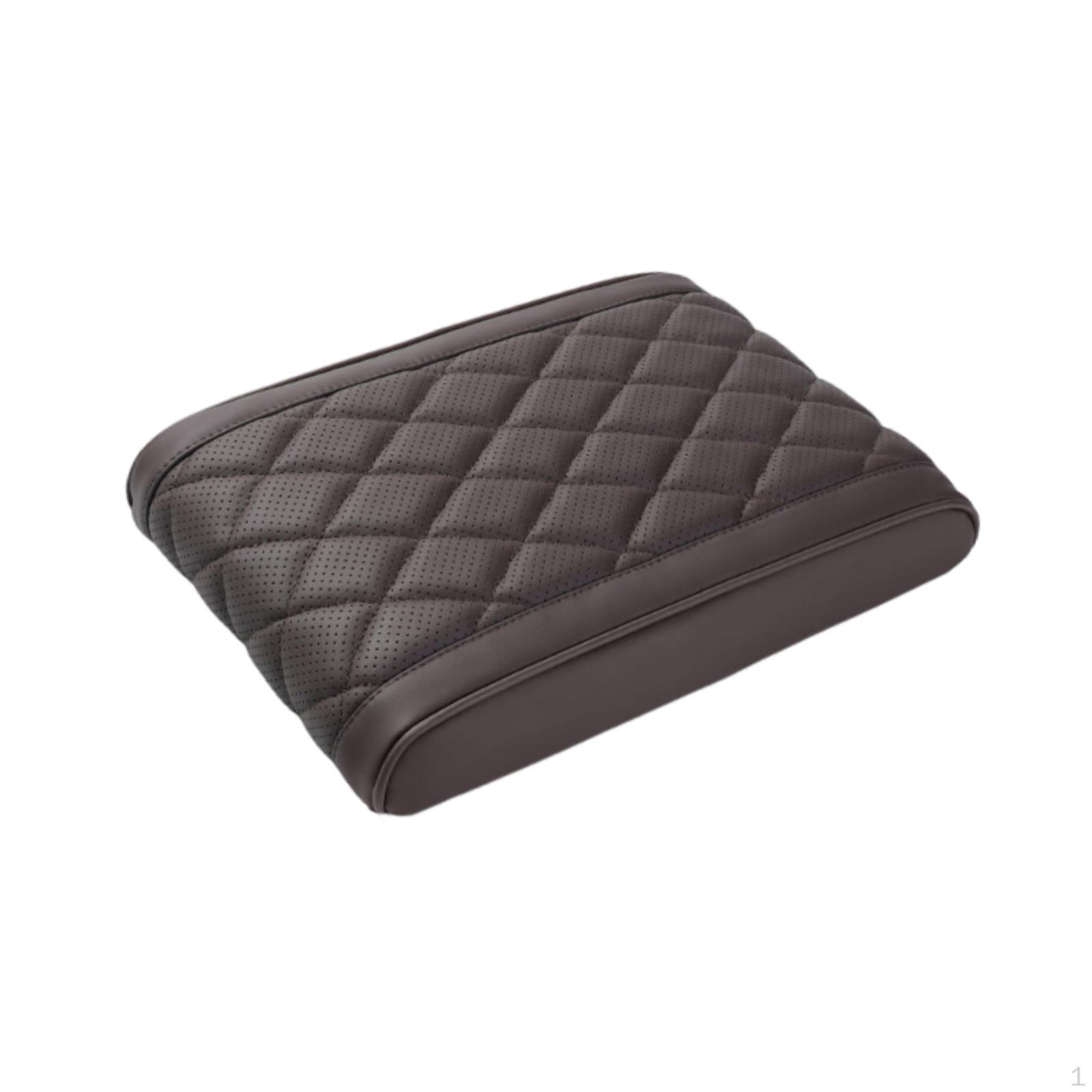 

Car Armrest Cushion Console Cover Multipurpose Practical Installation Arm Rest Brown