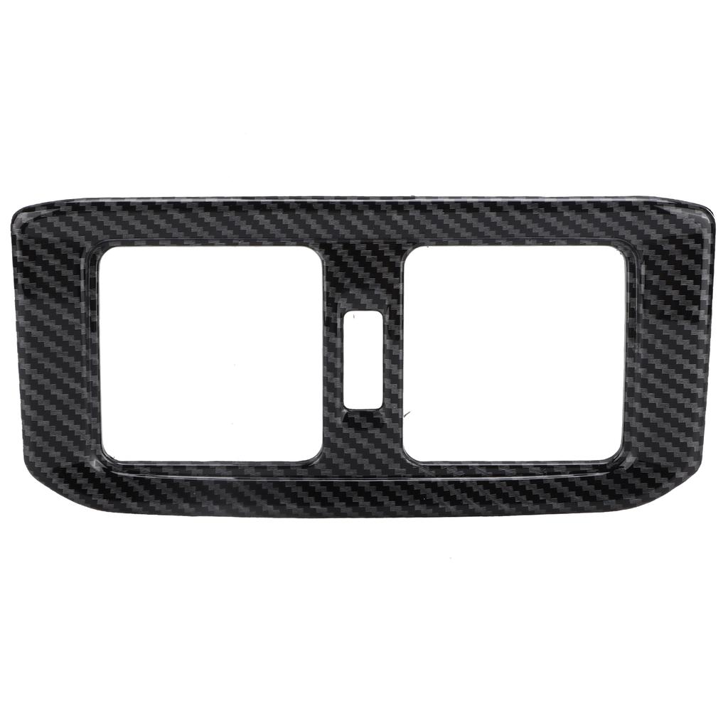 Rear Air Conditoner Outlet Vent Cover Panel Trim Carbon Fiber Style Decoration Replacement for RAV4