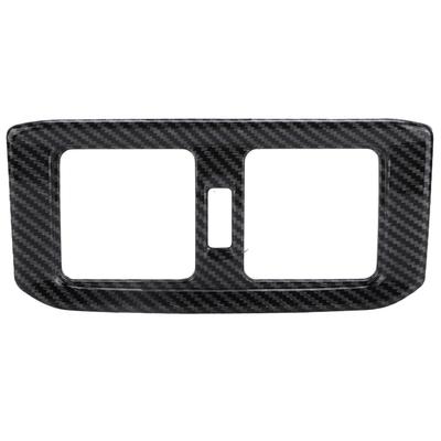 Rear Air Conditoner Outlet Vent Cover Panel Trim Carbon Fiber Style Decoration Replacement for RAV4