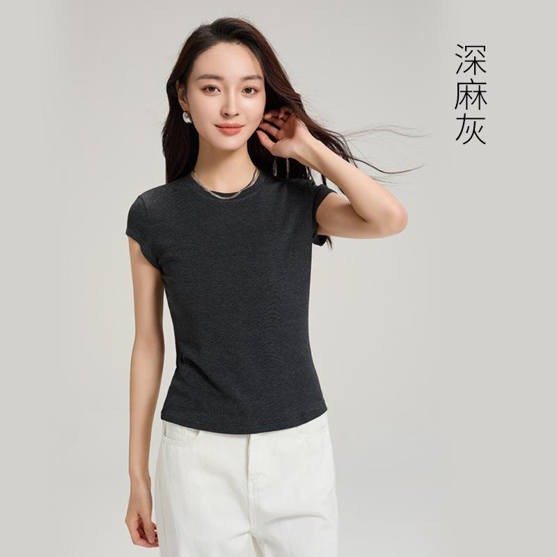 Tencel Lyocell Wool Flying Sleeve T-shirt Women's Summer New Cool Commuter Short-sleeved Top