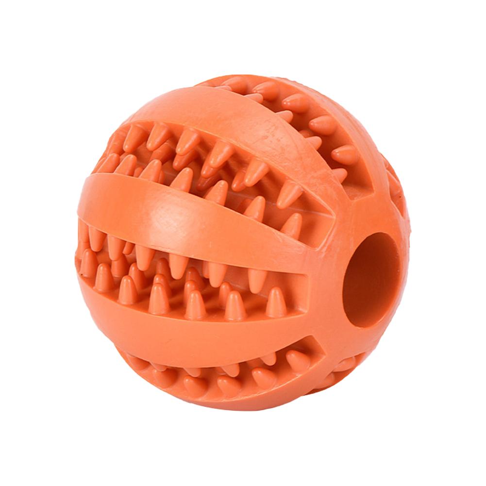 Newly upgrade Dog Food Ball Pet Dog Toy Interactive Rubber Balls for Small Large Dogs Puppy Cat Chewing Toys Pet Tooth Cleaning