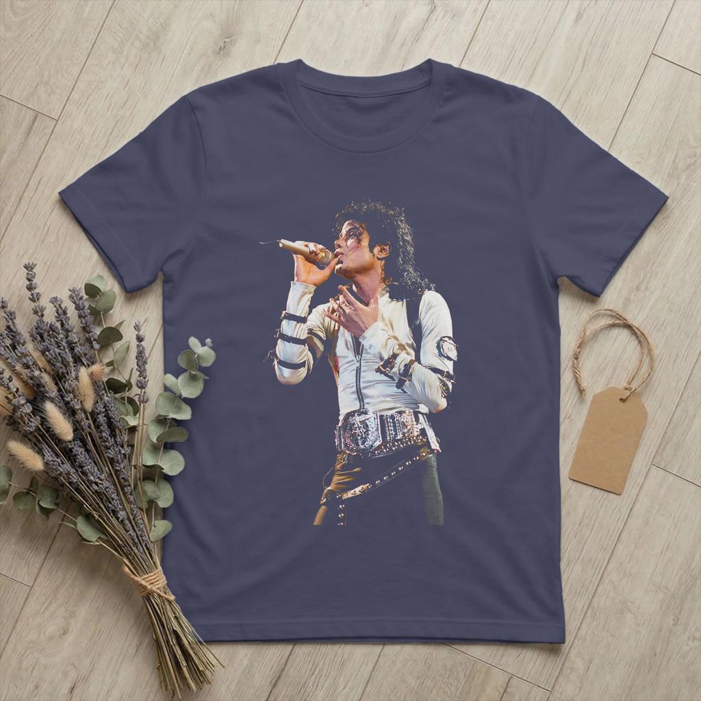 Unisex Michaels Pop King Jacksons T Shirt Singing Live Cotton merchandise Awesome Short Sleeve Crew Neck Tee Shirt Gift TShirt