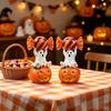 Hand-painted Ghost Ornament Miniature Halloween Statues Pumpkin Figurine  Kids Bedroom