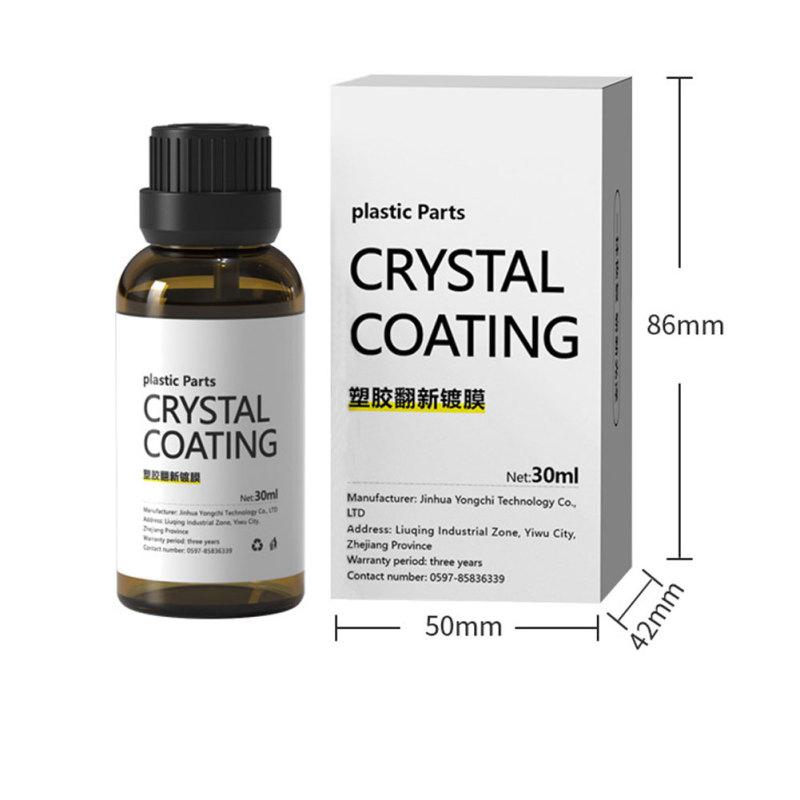 30ml interiér auta Plastový krystalový nátěr Palubní deska Renovace rámu dveří zpětného zrcátka