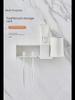 Punch-Free Japanese Wall-Mounted Bathroom Set: Toothbrush Holder & Mouthwash Rack