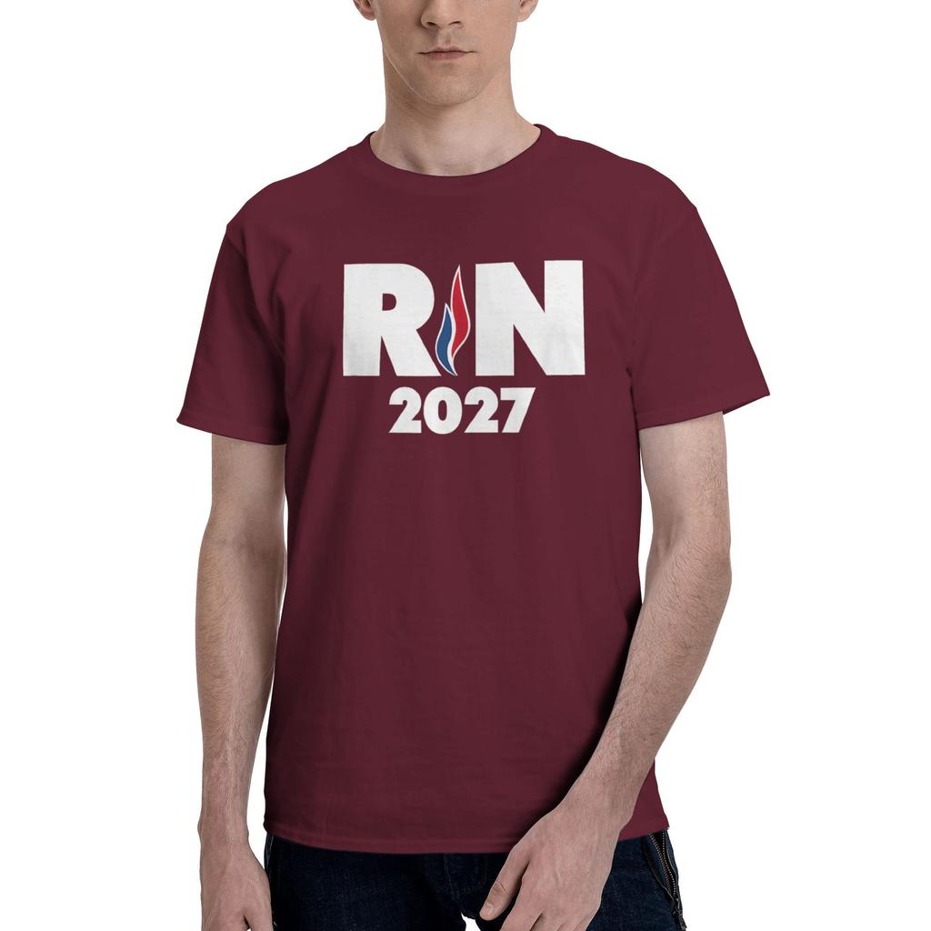 RN 2027 National Gathering T-Shirt Beach National Rassemblement Y2K T Shirts Cotton Tee Shirt For Men Short-Sleeved Casual Tops