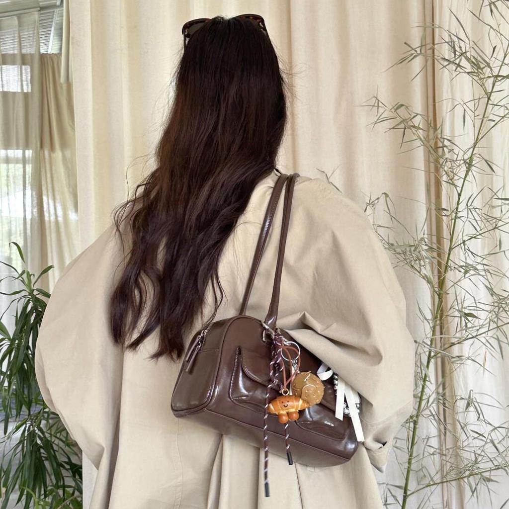 Autumn/Winter Large Capacity Bowling Bag by Xu Yunjin - Dizziness Sister Shoulder Handbag