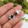 Black Onyx 925 Solid Sterling Silver Earrings, Handmade Gemstone Jewelry Earrings For Memorial Day