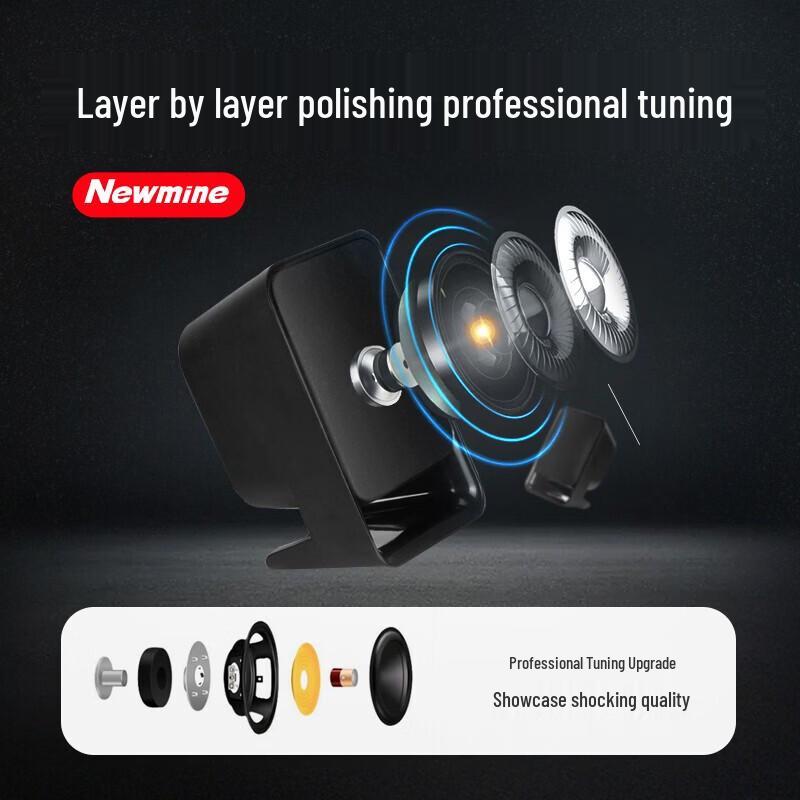 Newsmy BT72 Mini Wired USB Computer Speakers CN plug (adapter included)