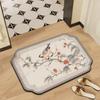 Mid-Autumn Absorbent Cushion Cushion Cute Chinese Flowers and Flowers Foot Mat Toilet Floor Mat Door Non-slip Bathroom Absorbent Cloth