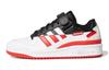 Originals FORUM Low J Leather Abrasion Resistant Low Top Skateboard Shoes White Black Red Teenagers FY7971