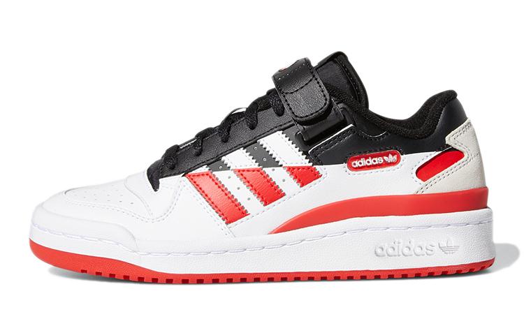 

Adidas Originals FORUM Low J Leather Abrasion Resistant Low top Skateboard Shoes White Black Red Teenagers FY7971 35.5