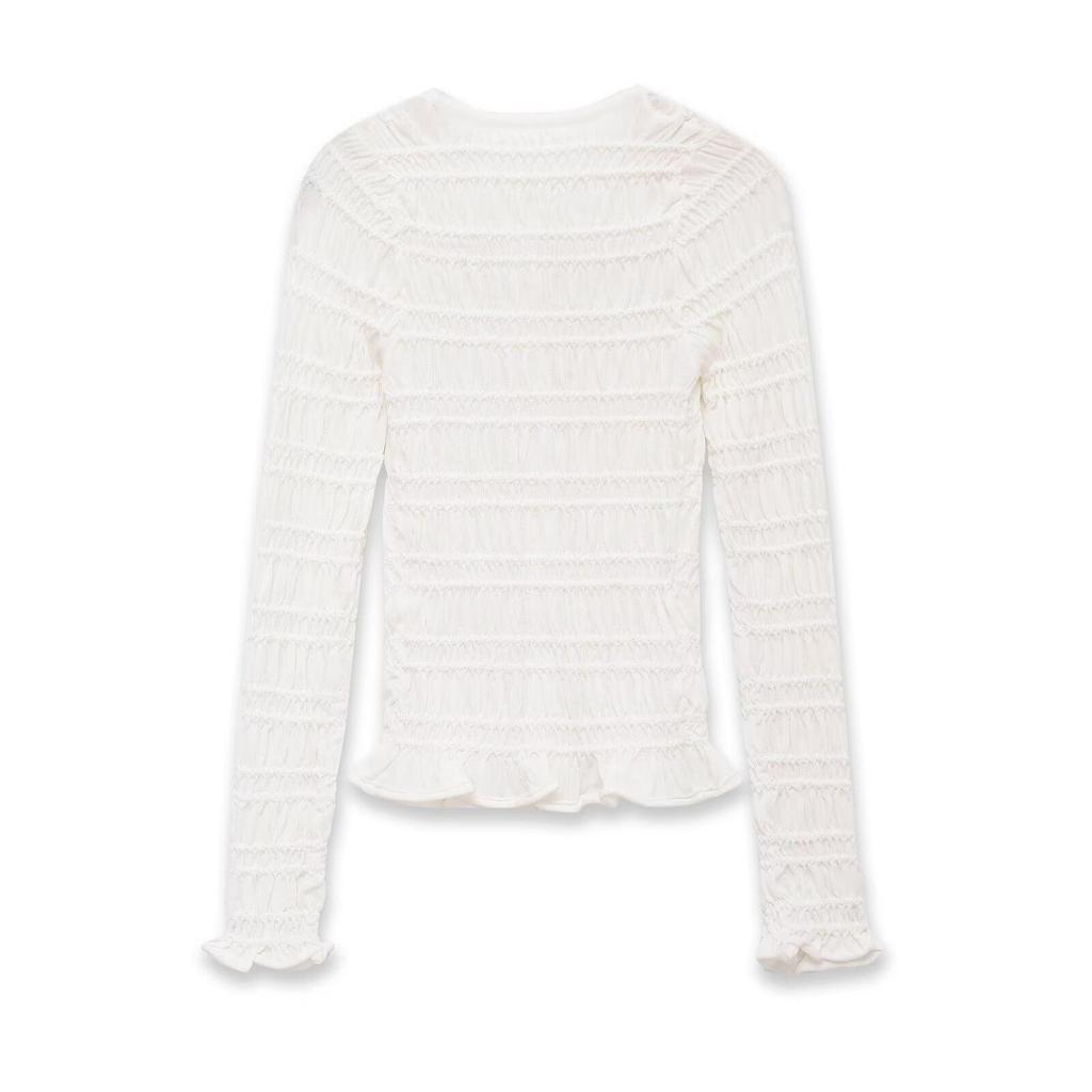 Spring 2026 European Style Women's Long Sleeve Honeycomb Knitwear