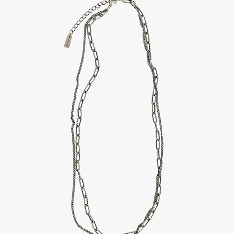 HYPNOTIZE SILVER MIX CHAIN NECKLACE_VER. 04