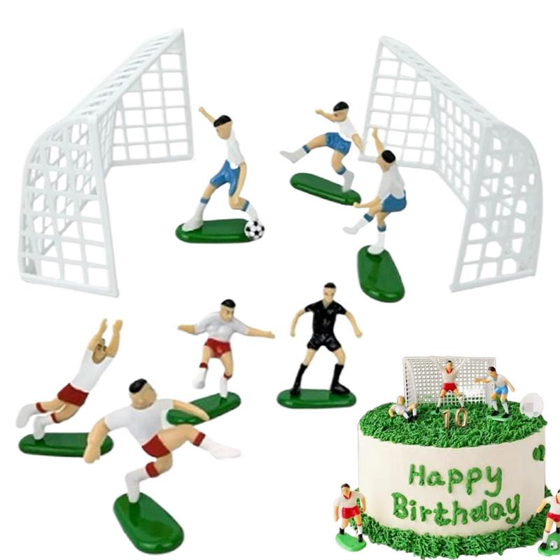 Decorazioni per Torta Giocatore di Calcio Pallone Giocatore Cake Toppers Decorazioni per Torta Festa a Tema Calcio Forniture per Feste Decorazione Cake Topper