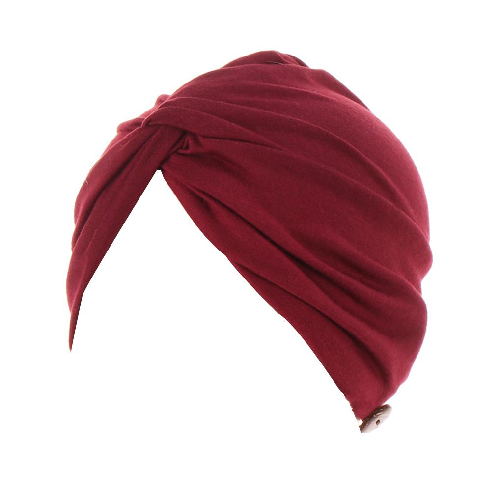 

Повязки на голову пле Стиль Удобный Премиальный Материал Разнообразные Цвета с Пуговицами Мусульманский Стиль Эластичность Женские Повязки на Голову Женщины