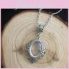 Gothic Steampunk Pendant Chain With Magnifier For Party Wear And Retro Style