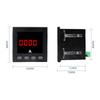 96*96*78MM Enkelt-/Trefaset Amperemeter Panelmåler Digitalt Display Firkantet Ampere Med 100A 150A 200A CT