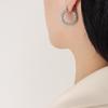 Exquisite U-shaped Full Diamond Earrings: European & American Light Luxury Fashion
