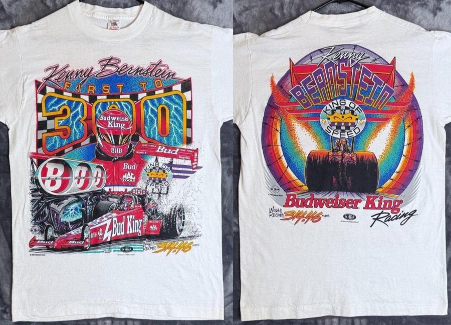 Kenny Bernstein Bud King racing short sleeve 2 side Tshirt reprint VK02184 Unisex T-Shirt XXL