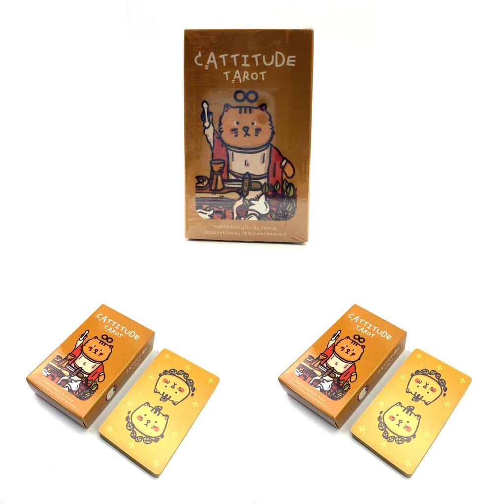 Cattitude Themed Tarot Card For Indoor Use And Enthusiasts