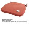 Non Slip Seat Pad with Straps Memory Foam Chair Cushion, Thickened Dining Straps, Soft Velvet Fleece Cushion Non-Slip Backing, Washable for