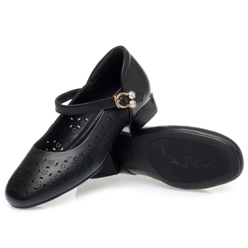 Fashion AIYUQI Dress Shoes Women Red Openwork Spring Summer Women Dress Shoes Hollow Large Size Fashion Genuine Leather Women's Shoes