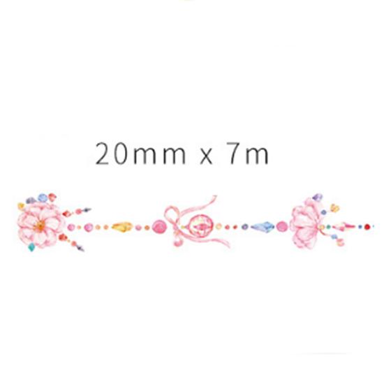 Beautiful Wash Tape Flower Plant Japanese Masking Adhesive Tape Decors Scrap Booking Sticker Label