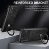 For Samsung Galaxy S21 FE 5G Magnetic PC+TPU Phone Case Finger Grip Kickstand Cover