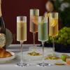 1 Piece Bar Cocktail Champagne Cup Plastic Striped Transparent Goblet For Party Handmade Striped Wine Glass Drinkware