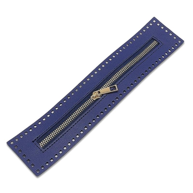 

Двусторонняя 27 см прочная ПУ молния-собачка для дорожных аксессуаров, погодоустойчивая, с механизмом плавного скольжения темно-синий