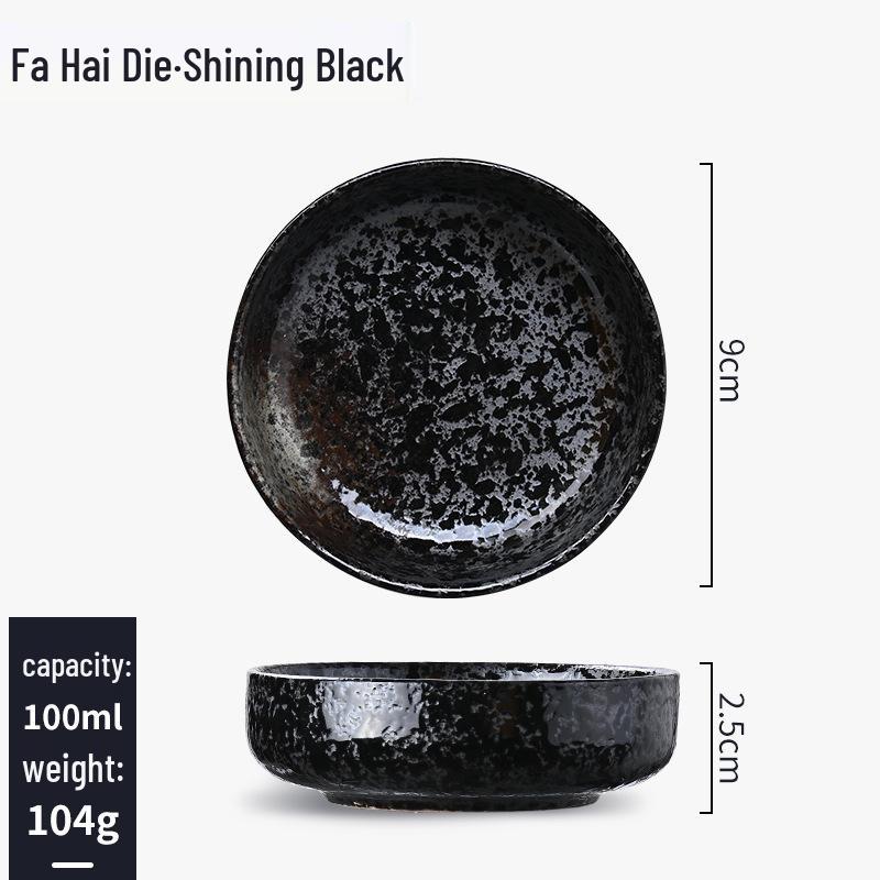 Japanisches Keramik-Dip- & Sojasaucen-Schälchen-Set - Snackteller & Geschirr