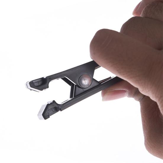 4 Pezzi Clip Gancio per Tenda da Campeggio Esterna, Gancio Robusto a Forma di S con Clip, Gancio Morsetto Portatile Leggero Multifunzione