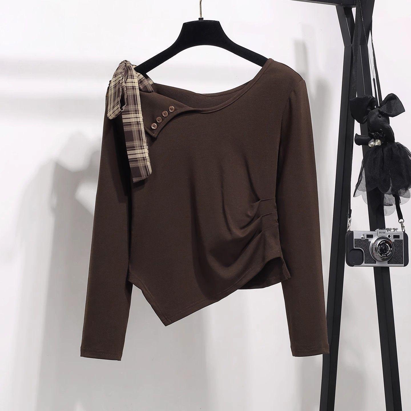 

Women s Plaid Off-Shoulder Top & Midi Skirt Set - Early Autumn 2025 Collection 2XL: 128-140 lbs