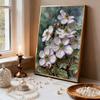 DIY Little White Flower Pearl Art Painting for Home Wall Decor Arts Craft  for Adults/Beginners Gift Idea Home Decor Without Frame